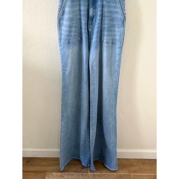 NWT Anthropologie Good American Fit for Success Denim Jumpsuit Size M - Picture 5 of 13